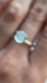 1.77CT ROUND MADAGASCAR SAPPHIRE, OPALESCENT WHITE BLUE VIOLET, 7.8MM