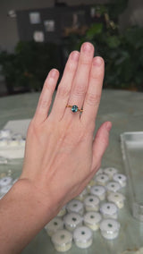 2.02CT OVAL MADAGASCAR SAPPHIRE, DEEP TEAL AND LIGHT BLUE FLASHES, UNTREATED, 7.3X6.1X5.1MM