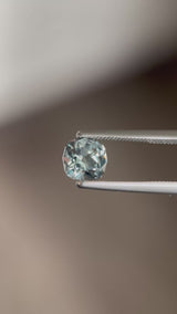1.26ct Montana Sapphire, light teal, 6.0x6.0x3.9mm, UNTREATED