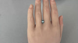 1.52CT ELONGATED CUSHION PRECISION CUT MONTANA SAPPHIRE, GREEN AND SEAFOAM, 8.5X5.5X3.5MM