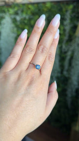 0.88CT ROUND PRECISION CUT MONTANA SAPPHIRE, ROYAL BLUE, 5.65X3.59MM