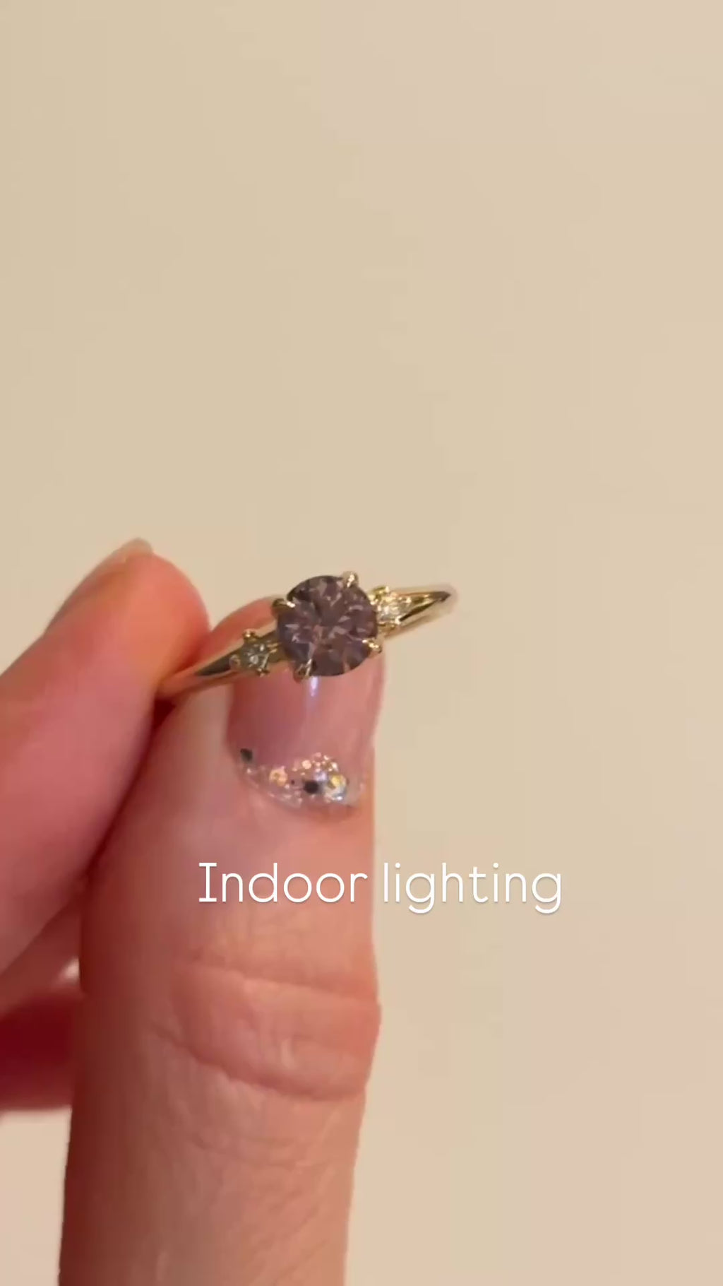 0.98ct Round Color Shifting Untreated Montana Sapphire and Princess Cut Diamond Rapids Low Profile Ring in 14k Yellow Gold