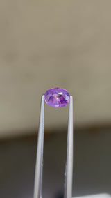 1.48ct Oval Sri Lanka Sapphire, Purple and Pink, 7.4x5.8x4.2mm