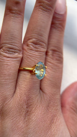 2.54CT MOVAL MONTANA SAPPHIRE, AQUA BLUE TEAL, 10.6X6.69X4.69MM, UNTREATED
