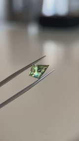 2.53CT MADAGASCAR KITE SAPPHIRE, PARTI GREEN BLUE YELLOW, 11.5X8.1X5.4MM, EARLY ACCESS