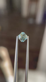 1.56ct Montana Sapphire, Silky light blue mint, 6.0 x 6.0 x 4.9mm, Untreated