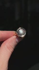 Cortez Pearls® Bezel Wave Rings in 14k Yellow Gold