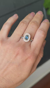 Antique Style Scalloped Diamond Halo - Setting