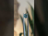 1.09CT HEXAGON MADAGASCAR SAPPHIRE, SILKY GREEN TEAL, 6.84X6.01MM