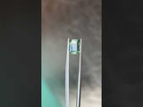 2.15CT EMERALD CUT MADAGASCAR SAPPHIRE, PARTI TEAL GREEN WITH YELLOW FLASHES, 8.22X6.58X3.73MM, UNTREATED