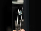 2.07CT MADAGASCAR PEAR SAPPHIRE, UNTREATED, PARTI LIGHT BLUE GREEN, 9.34X6.6X4.88MM