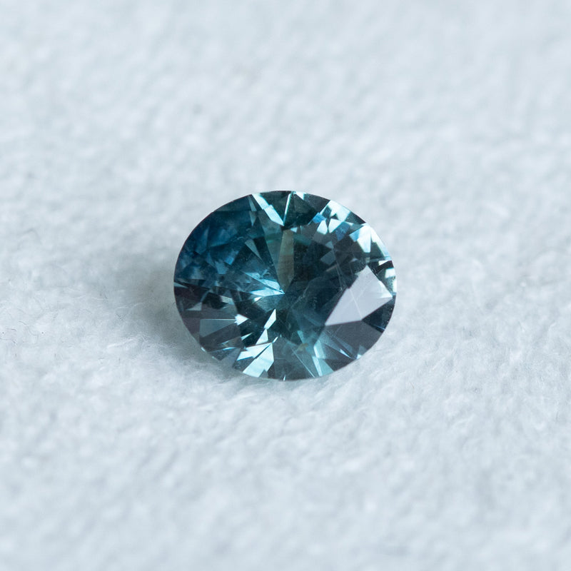 1.35CT OVAL MONTANA SAPPHIRE, PRECISION CUT, ICY DENIM BLUE, 6.9X5.9X4.3MM