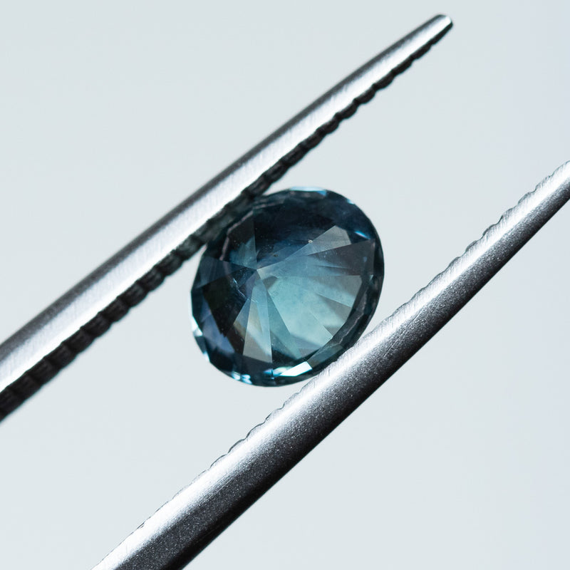 1.35CT OVAL MONTANA SAPPHIRE, PRECISION CUT, ICY DENIM BLUE, 6.9X5.9X4.3MM