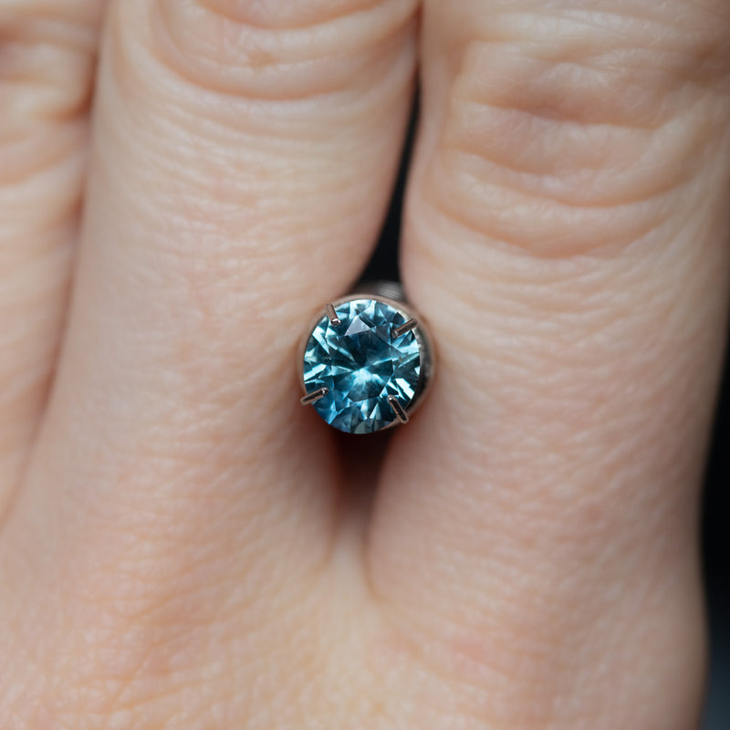 1.35CT OVAL MONTANA SAPPHIRE, PRECISION CUT, ICY DENIM BLUE, 6.9X5.9X4.3MM