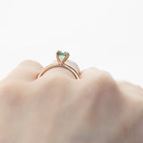 1.01ct Teal Green Montana Sapphire Classic 4 Prong Solitaire in 14k Yellow Gold