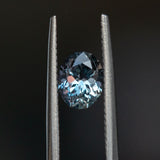 1.29CT OVAL MONTANA SAPPHIRE, LAVENDER PURPLE WITH BLUE, 7.03X5.56MM, UNTREATED