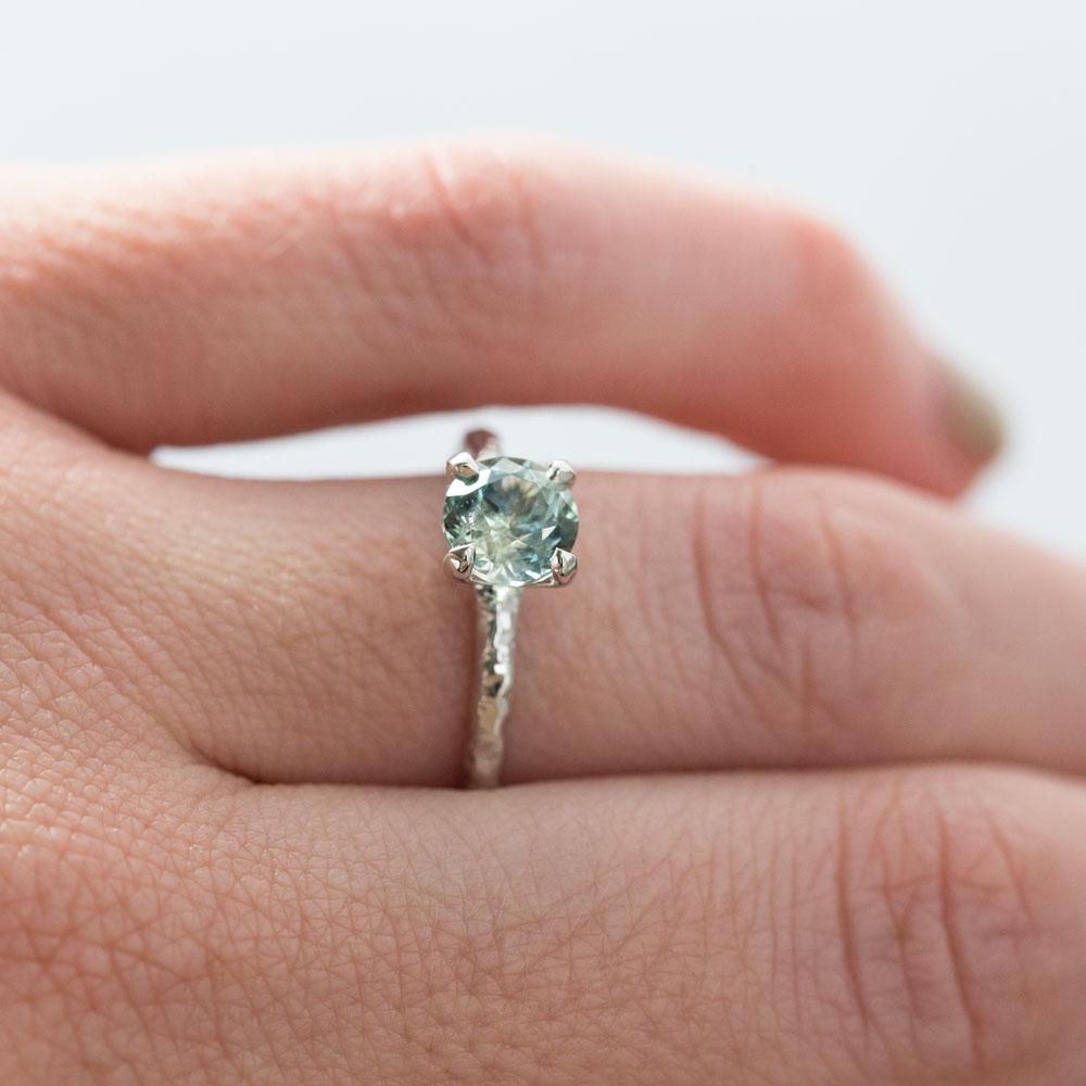 Seafoam green engagement ring online