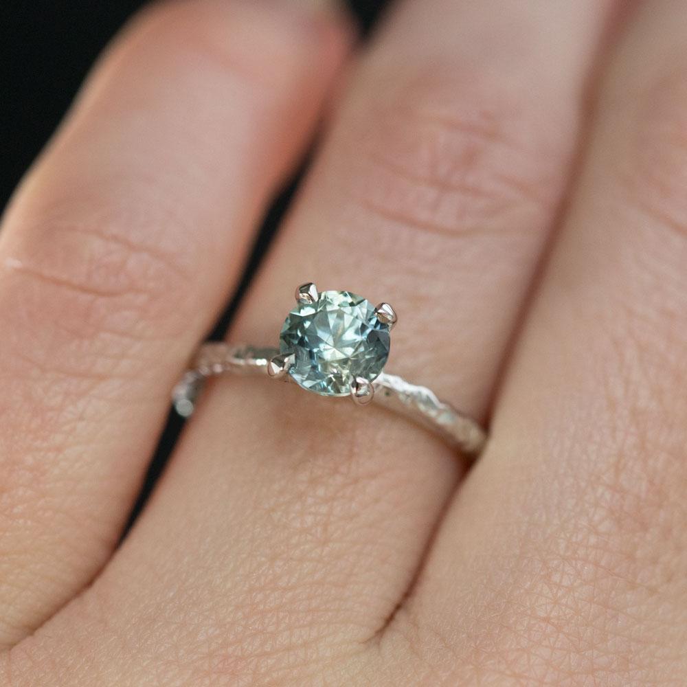 Seafoam green sapphire sales