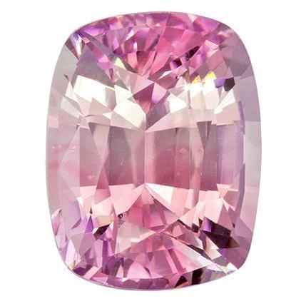 1.78ct GIA Cushion Pink Bicolor Sapphire With Diamond Clusters in 14k Rose Gold gemstone only