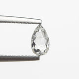0.66ct 7.53x4.46x2.31mm Pear Double Cut 19143-21 - Misfit Diamonds