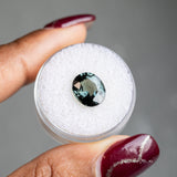 3.54CT OVAL SPINEL, COLOR SHIFTING GREY BLUE GREEN TO PURPLE, 10.6X9.01X5.20MM
