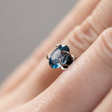1.37CT OVAL SPINEL, COBALT BLUE WITH PERIWINKLE, 7.1X5.7X4.5MM