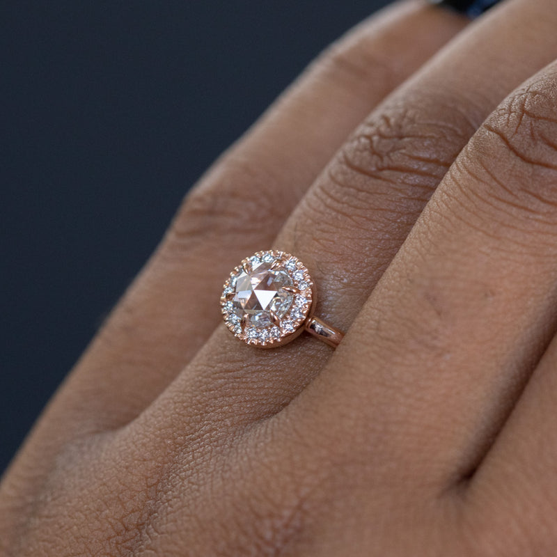 Estate Le Vian 14k Rose Gold CHOCOLATIER DIAMOND Ring Size 8 BEAUTY Estate Le Vian 14k Rose Gold CHOCOLATIER DIAMOND Ring Size 8 BEAUTY
