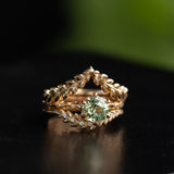 1.44ct Fancy Octagon Montana Sapphire 6 Prong Evergreen Solitaire in 18K Rose Gold