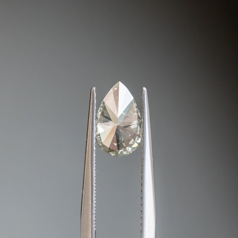 1.50CT PEAR GREY DIAMOND, 9.43X5.96X4.01MM