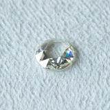 1.04CT ROUND ROSECUT DIAMOND, WHITE AND CLEAR, 6.96X2.36MM