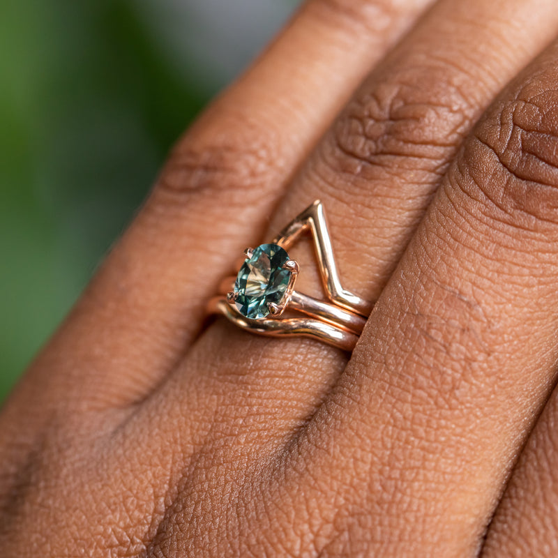 Petite Contour Wedding Band Women's Plain Curved Wedding Band