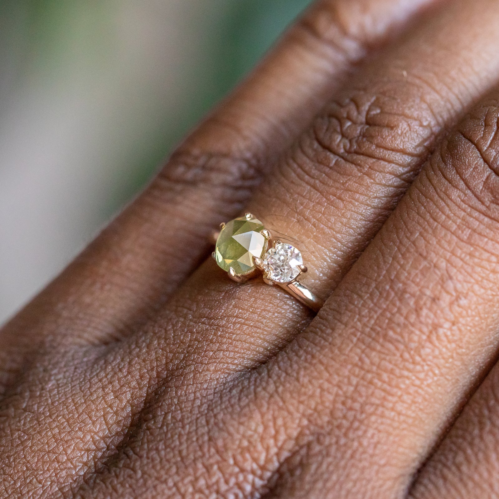 1.81 CT, 2.4 MM | Enhanced Green Diamond | Round store Rose Cut Diamond | Natural Loose Earth Mined Diamond For Engagement Ring [29 PCS] | OM6940