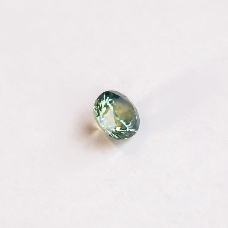 1.56CT OVAL PRECISION CUT MONTANA SAPPHIRE, MINTY TEAL GREEN, 7.38X6.31MM