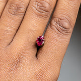 1.11CT TRILLION FANCY RUBY, DEEP RED PINK, 7.37X4.78X3.99MM, UNHEATED
