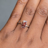 0.93CT Baguette Sunstone, Cranberry Red, 9.99x4.95x2.35MM