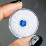 1.68CT ROUND AFRICAN SAPPHIRE, ROYAL BLUE, 6.90X4.67MM