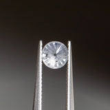 0.97CT ROUND BRILLIANT SALT & PEPPER DIAMOND, GREY WHITE WITH SPECKLES, 6.01X4.24MM