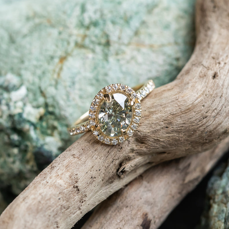 Fancy gray diamond ring Clearance