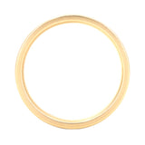 Flat Plain Men's Band 4mm - Wedding Band Recycled Gold