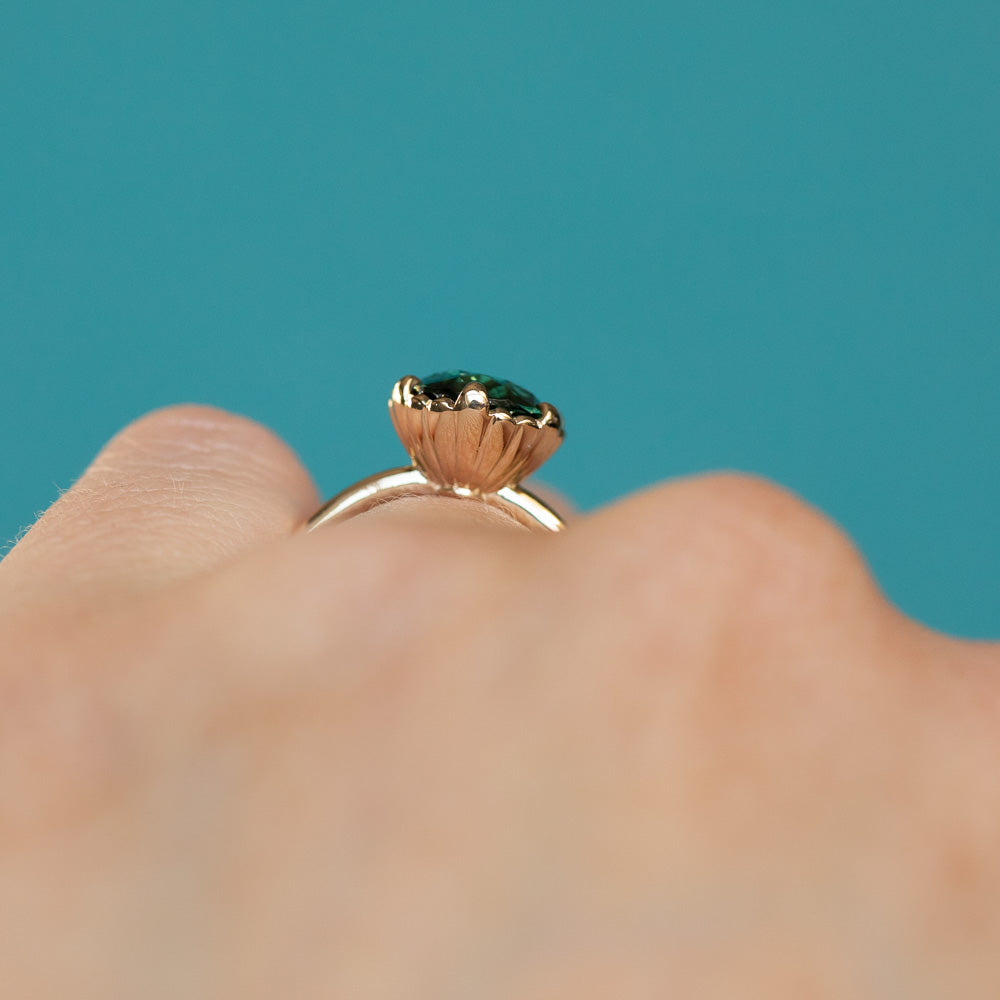 Scallop Setting Scallop Cup Solitaire - Setting – Anueva Jewelry