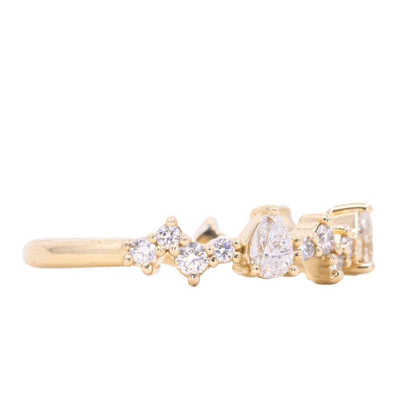 Pear Diamond Band