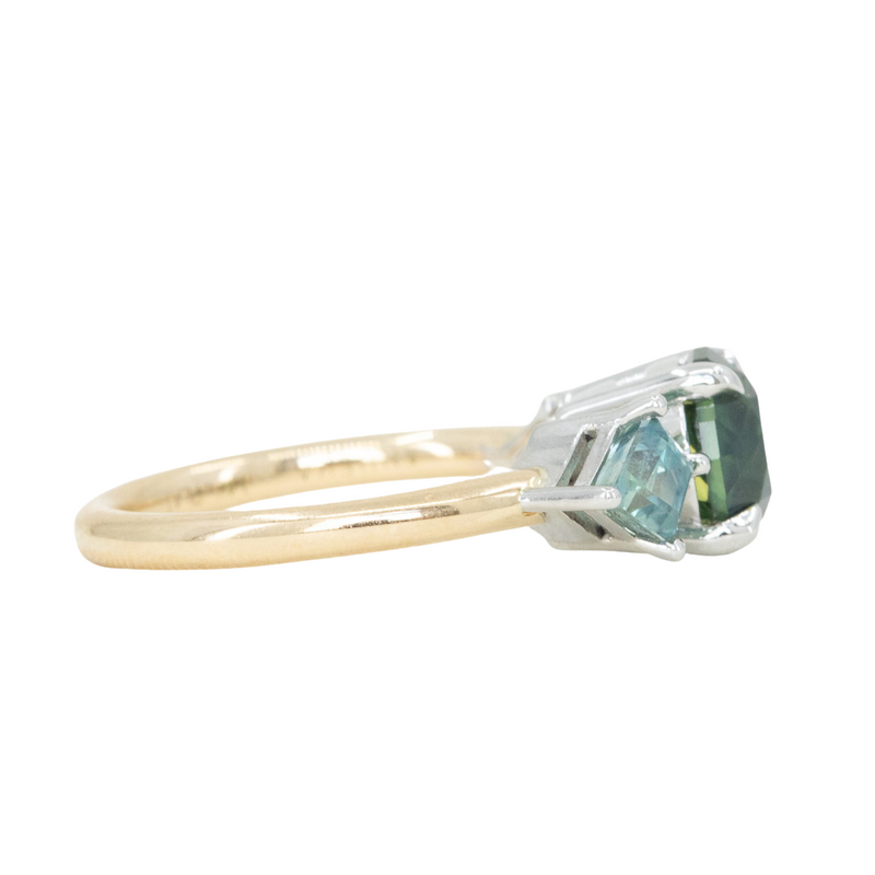 Emerald cut Morganite and diamond ring | Bond Street Jewellers Pty Ltd