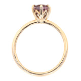 1.52ct Imperial Garnet Lotus Six Prong Solitaire in 14k Yellow Gold