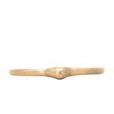 Gold Dewdrop Stacking Rings - Hand Carved Dainty Stacking Rings in Recycled Gold by Anueva Jewelry