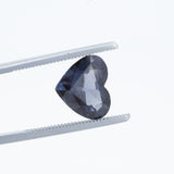 5.15CT HEART BURMA SPINEL, GREY WITH PURPLE, 12.08X10.44