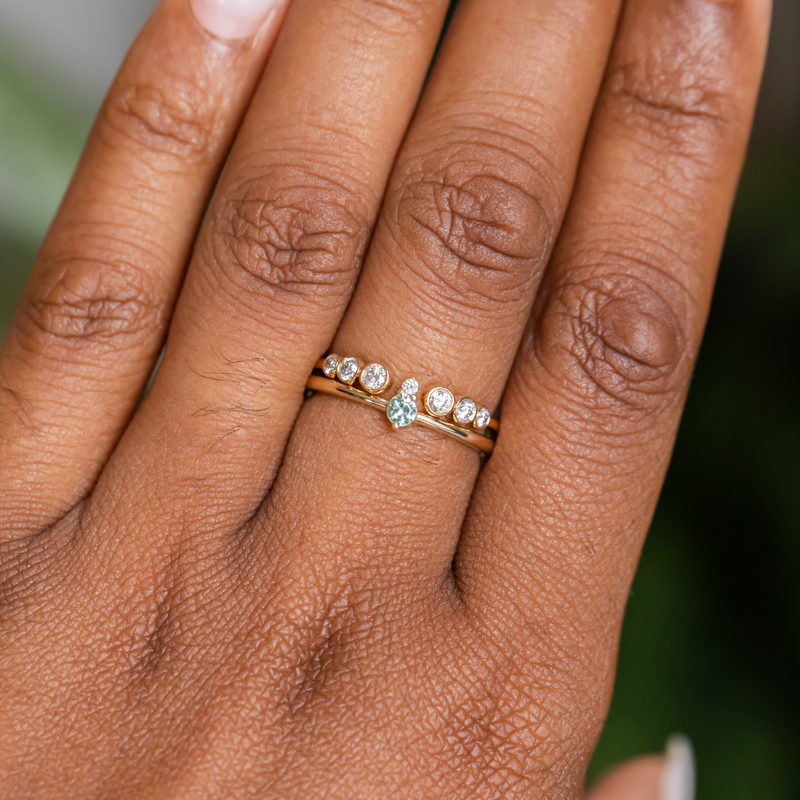 Buy Ratnagarbha Dainty Stacking Ring, Rose Gold Minimalist Ring, Diamond  Ring, Thin Ring, Delicate Ring, Dainty Ring, Stackable Ring, Pride Ring,  Gift for Her, Rose Gold Ring, Handmade Statement Rings at Amazon.in