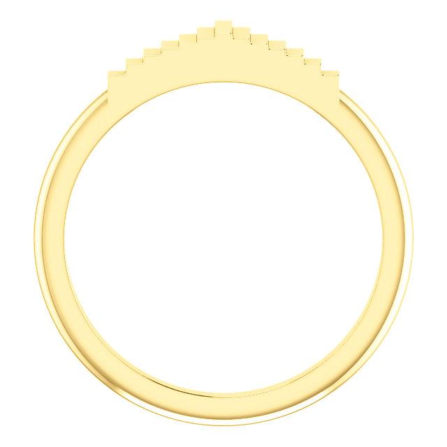 Cliff Dweller Band- Women's Stacking band in yellow gold