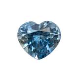1.09CT HEART SHAPED MADAGASCAR SAPPHIRE, UNHEATED, MEDIUM BRIGHT BLUE WITH SOME INCLUSIONS 6.1 X 5.6 X 4.1MM