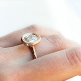 1.54ct Cushion Cut Bezel Rose Gold Ring Evergreen by Anueva Jewelry