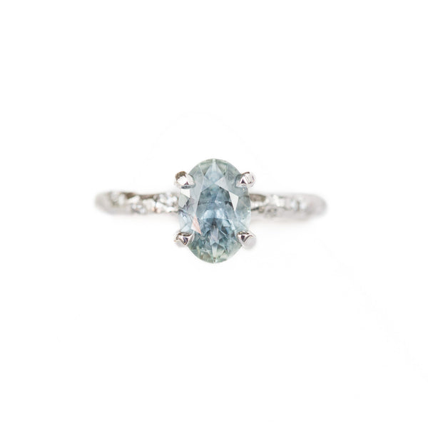 Ice blue sapphire ring deals